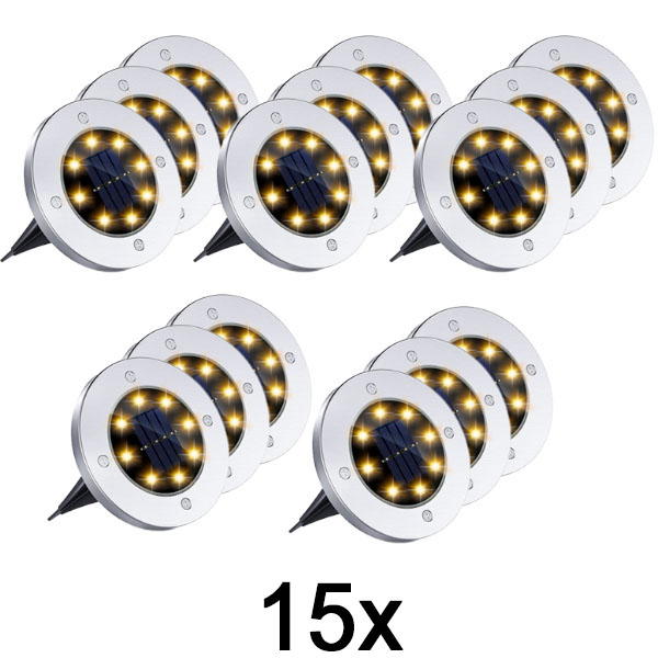 5x Solárne podlahové svetlá na vonkajšie použitie (3 ks) | LUMIGARD